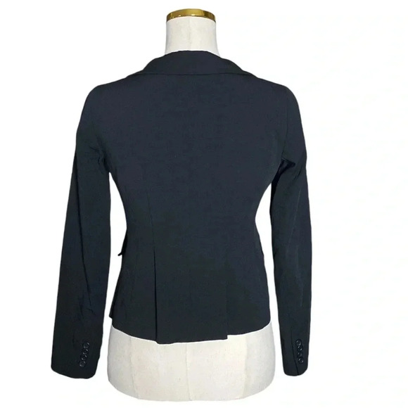 THEORY  Selkaey Double Breasted Tailored Wool Blend Jacket in Fixture Ponte Sz 2 - Picture 7 of 10